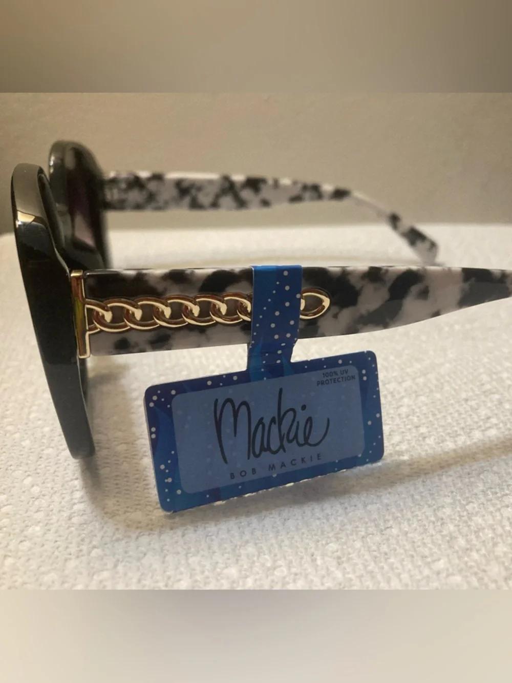 NWT, Bob Mackie Sunglasses with Purple Gradient Lenses.